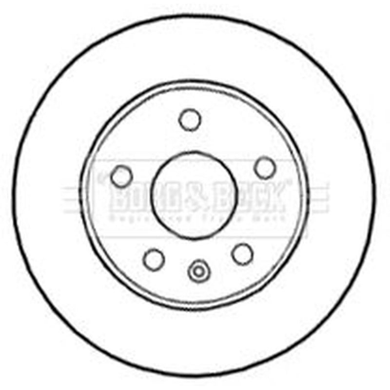 Borg & Beck 2 x Front Brake Discs BBD4641