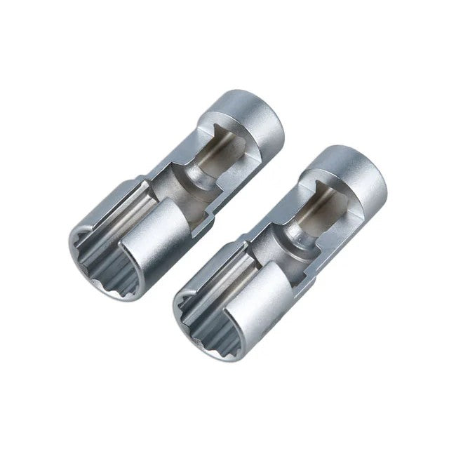 Laser Tools Difficult Access Diesel Injector Pipe Sockets 17/18mm 3/8"D 2pc - PL