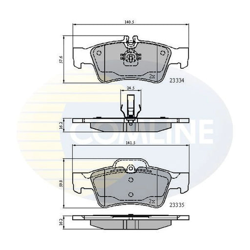Comline Rear Brake Pad Set CBP01118