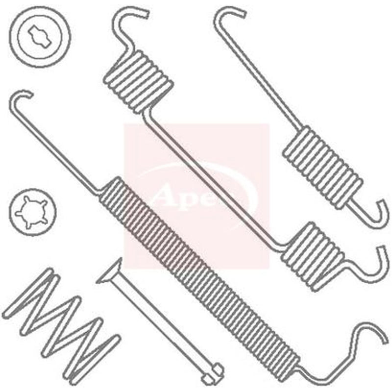 Apec Brake Shoe Accessory Kit Rear KIT2017