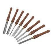 Faithfull HSS Turning Chisel Wooden Boxed Set, 8 Piece - FAIWCTSET8B