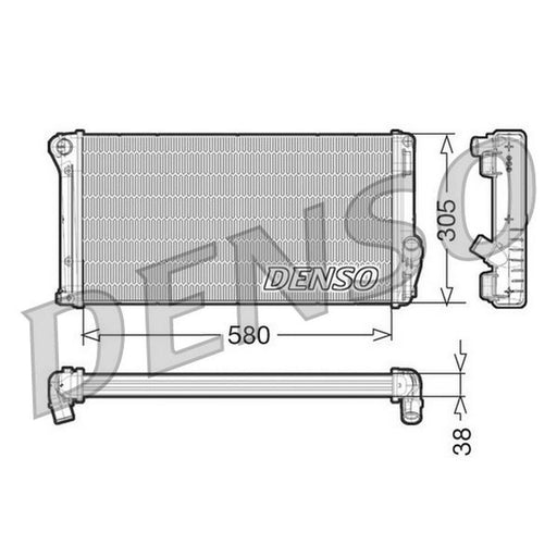 Denso Engine Radiator DRM13020