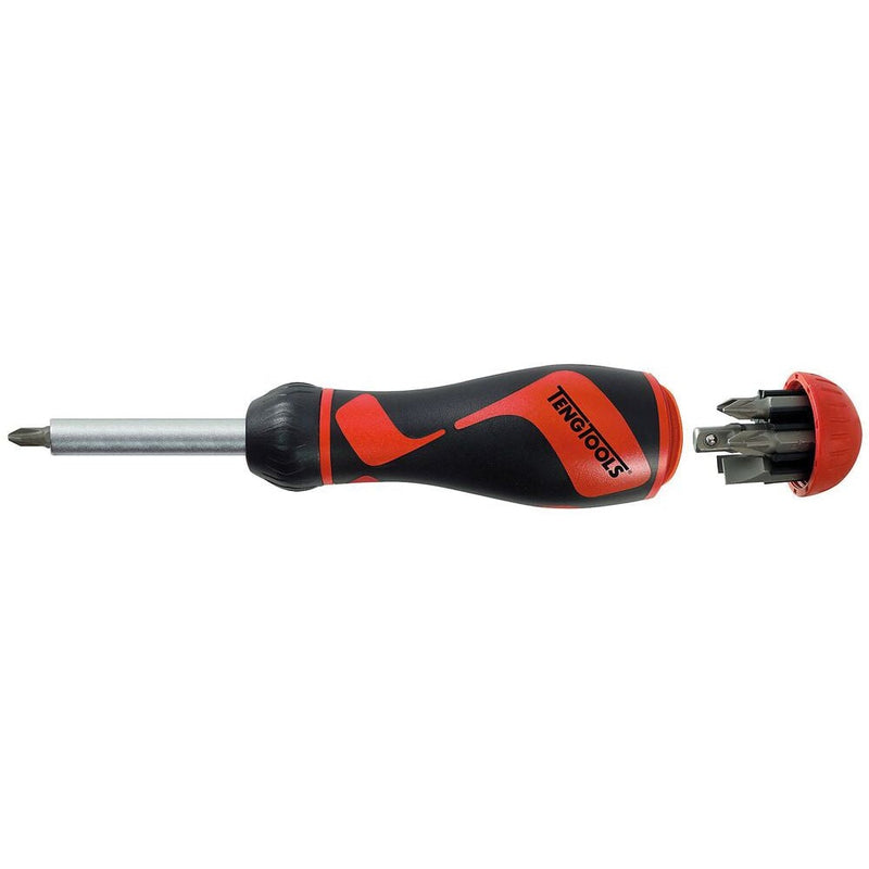Teng Tools MDR908 1/4" Ratcheting Bit Driver Set