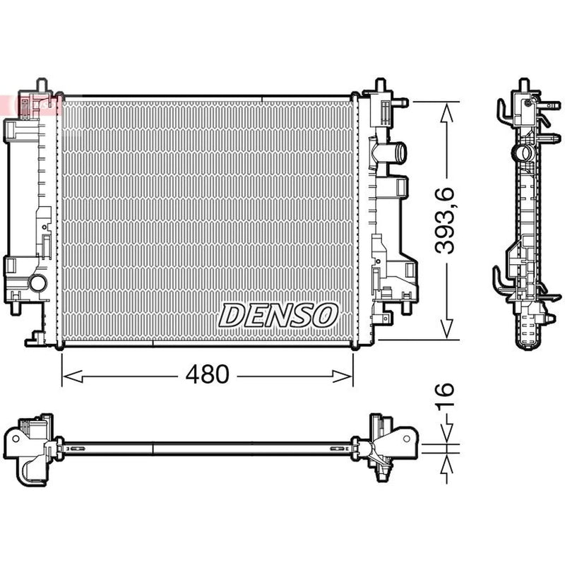 Denso Engine Radiator DRM23117
