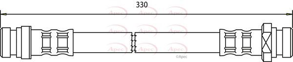 Apec Brake Hydraulic Hose Line Rear