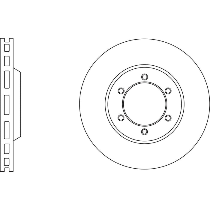 Apec Brake Disc Front Fits Isuzu Rodeo Apec  - Town Parts