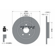 Textar 2 x Solid Rear Brake Discs 92195200