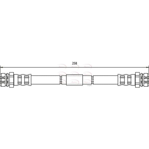 Apec Brake Hydraulic Hose Line HOS3758