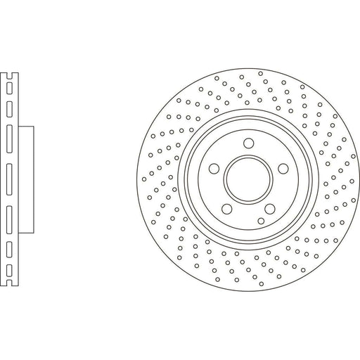 Apec Brake Disc Front Fits Mercedes Cls Class Apec  - Town Parts