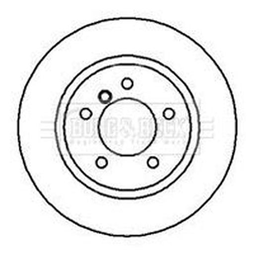 Borg & Beck 2 x Vented Front Brake Discs BBD4127