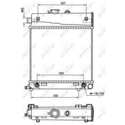 NRF Engine Radiator 58232