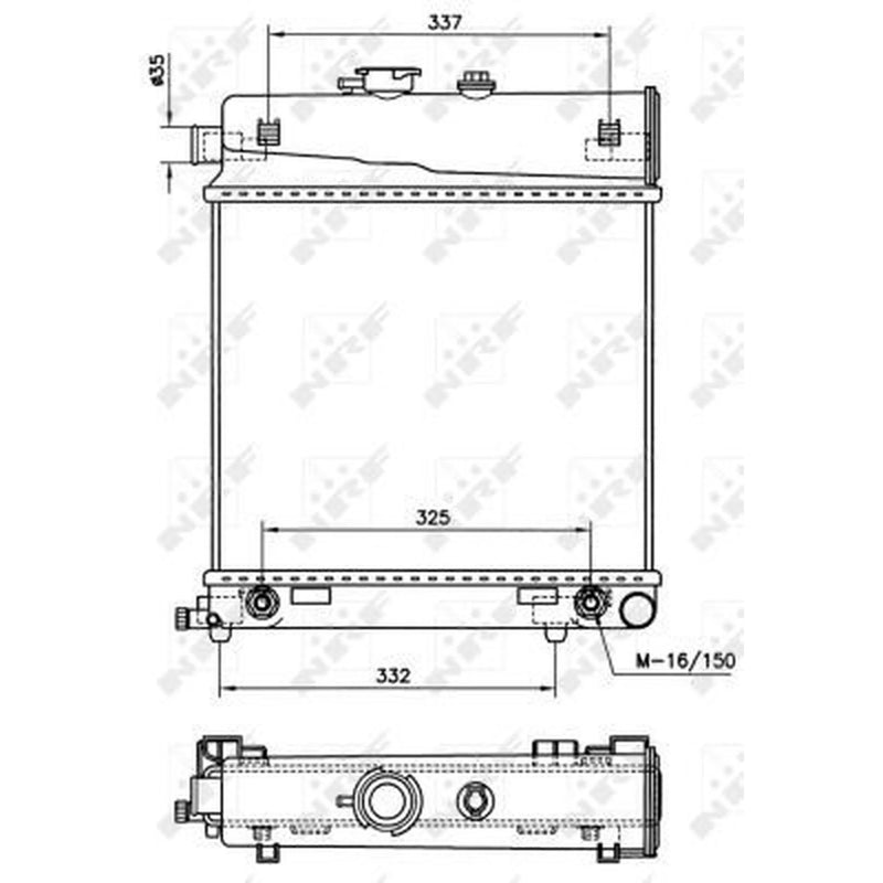 NRF Engine Radiator 58232