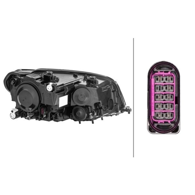 Hella Headlight Headlamp W21/5W Left 1EA 012 286-051
