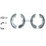Textar Brake Shoe Set Axle Kit 91072900