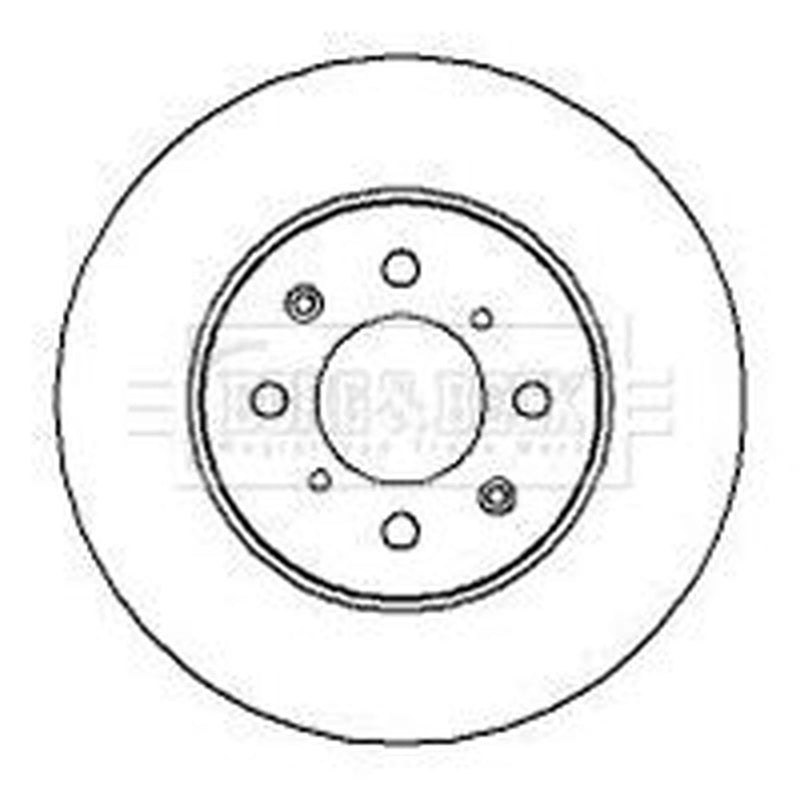 Borg & Beck 2 x Solid Front Brake Discs BBD4082