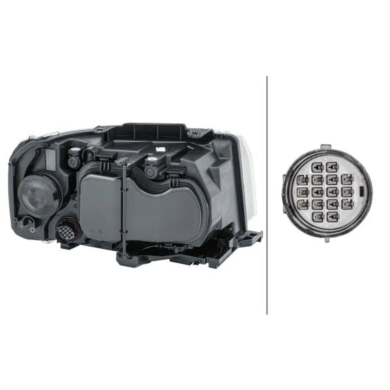 Hella Headlight Headlamp W5W Left 1EF 354 025-091