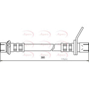 Apec Brake Hydraulic Hose Line Rear Right HOS3420