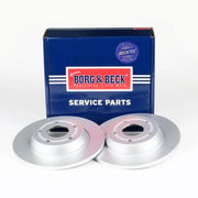 Borg & Beck 2 x Solid Rear Brake Discs BBD5548