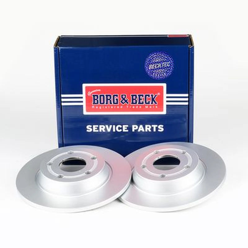 Borg & Beck 2 x Solid Rear Brake Discs BBD5548
