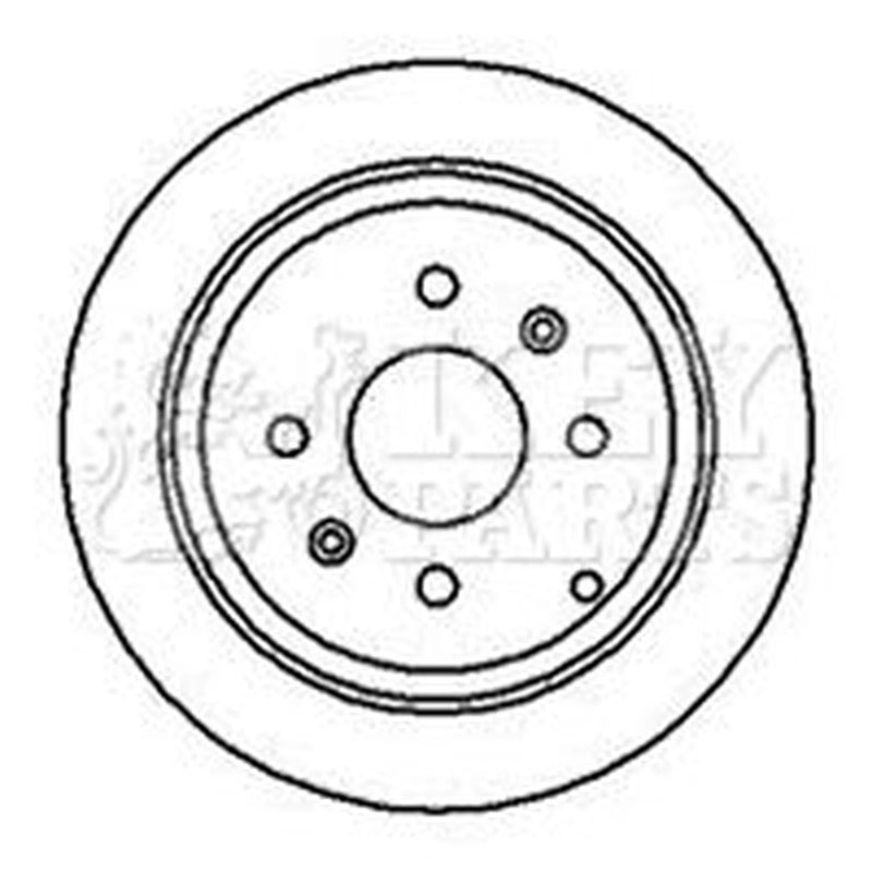 Key Parts 2 x Rear Brake Discs KBD4108