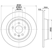 DON 2 x Solid Rear Brake Discs PCD10272