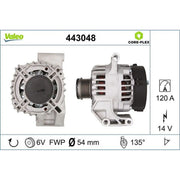 Valeo Car Alternator 12V 443048