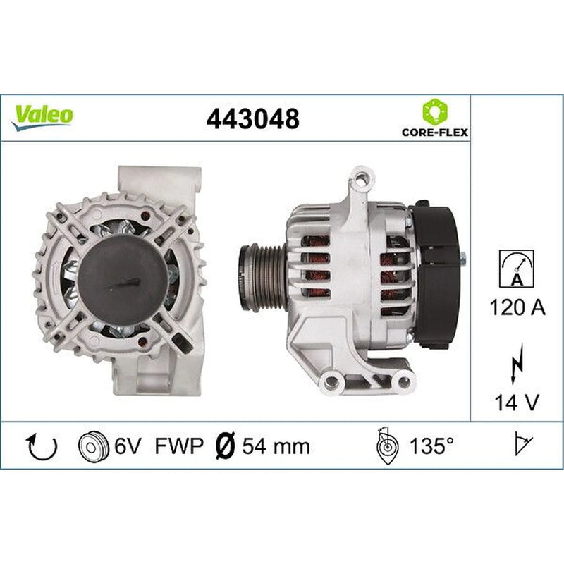 Valeo Car Alternator 12V 443048