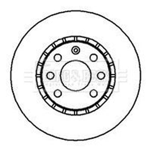 Borg & Beck 2 x Vented Front Brake Discs BBD4960