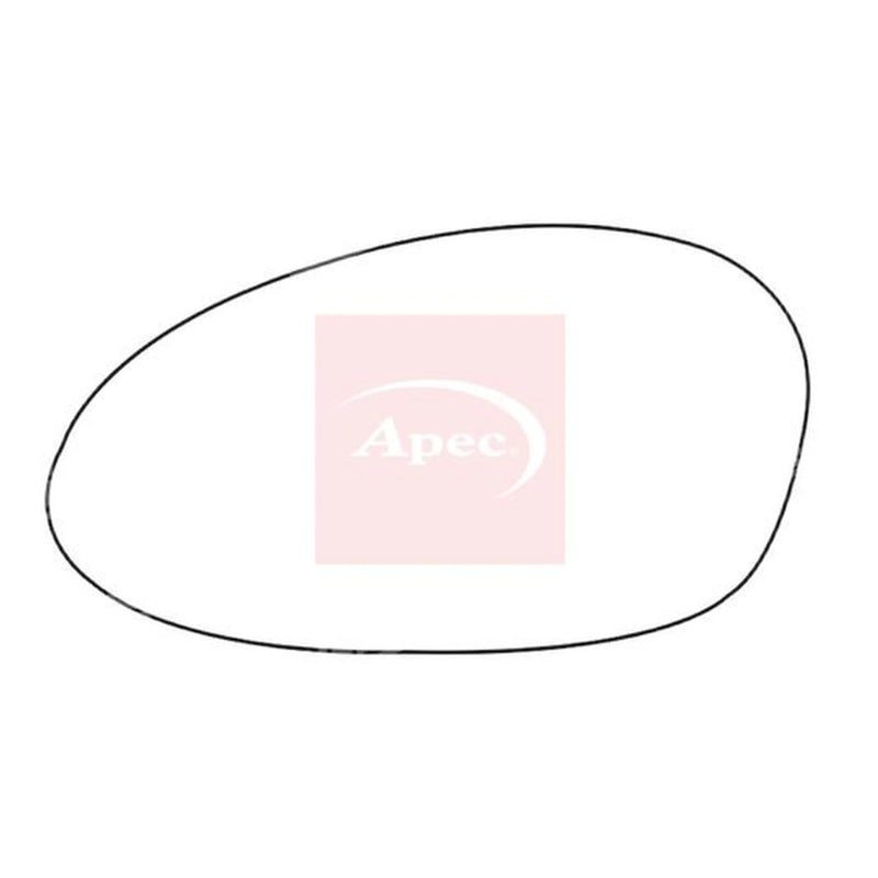 Apec Exterior Wing Mirror Glass Left AMS2101