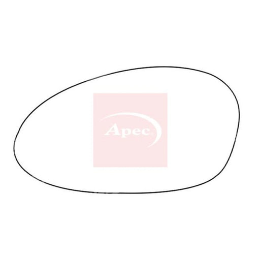 Apec Exterior Wing Mirror Glass Left AMS2101