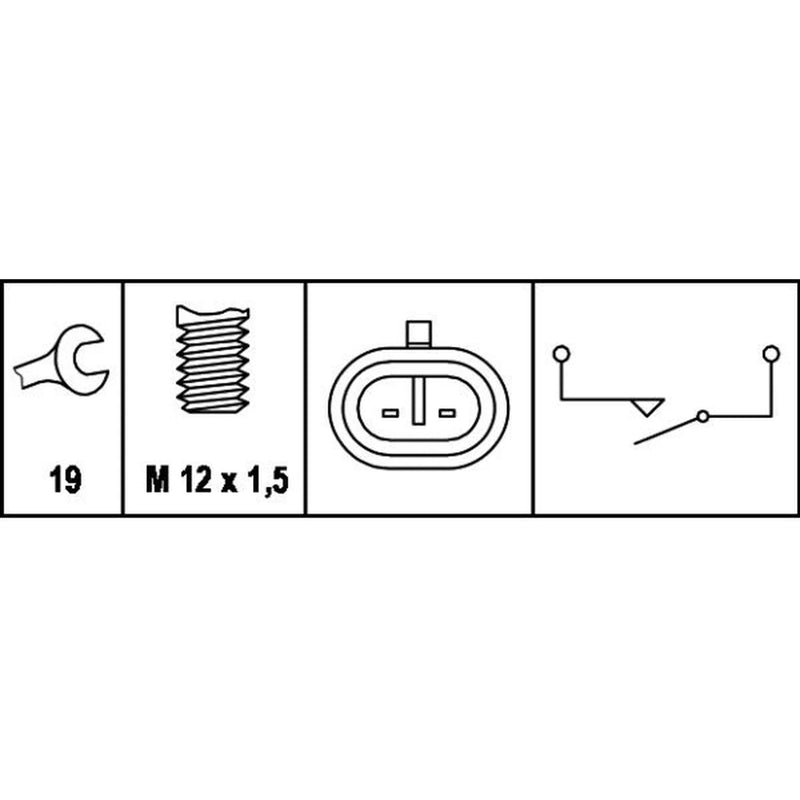 Hella Reverse Light Switch Connectors 6ZF 007 671-001