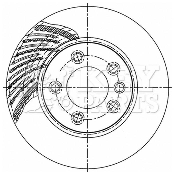 Genuine Key Parts Rear Brake Disc Single Kbd5756S Bosch  - Town Parts