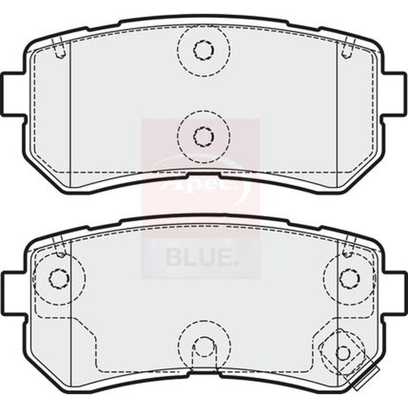 Apec Rear Brake Pad Set PD3825