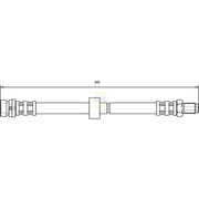 NAPA Brake Hydraulic Hose Line Rear NBH1259