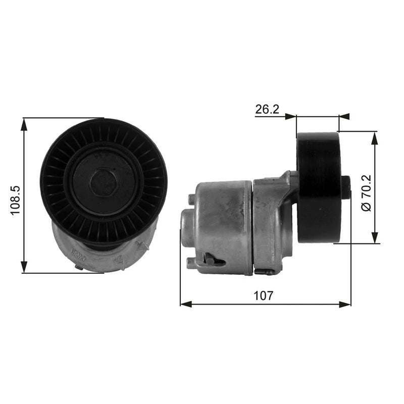 Gates Auxiliary Belt Tensioner T38215