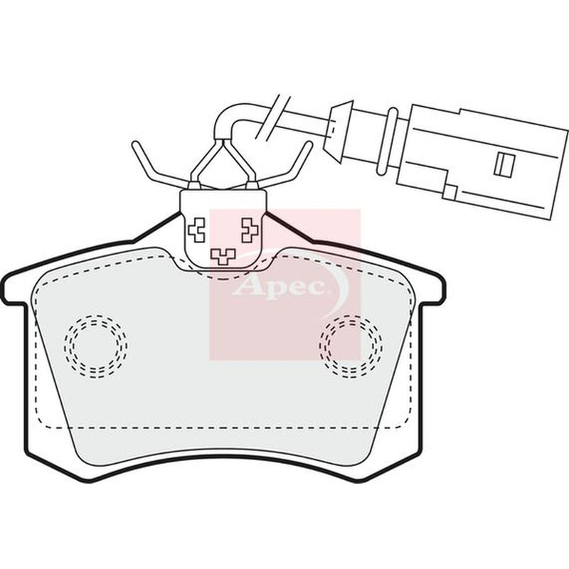 Apec Rear Brake Pad Set PAD1157