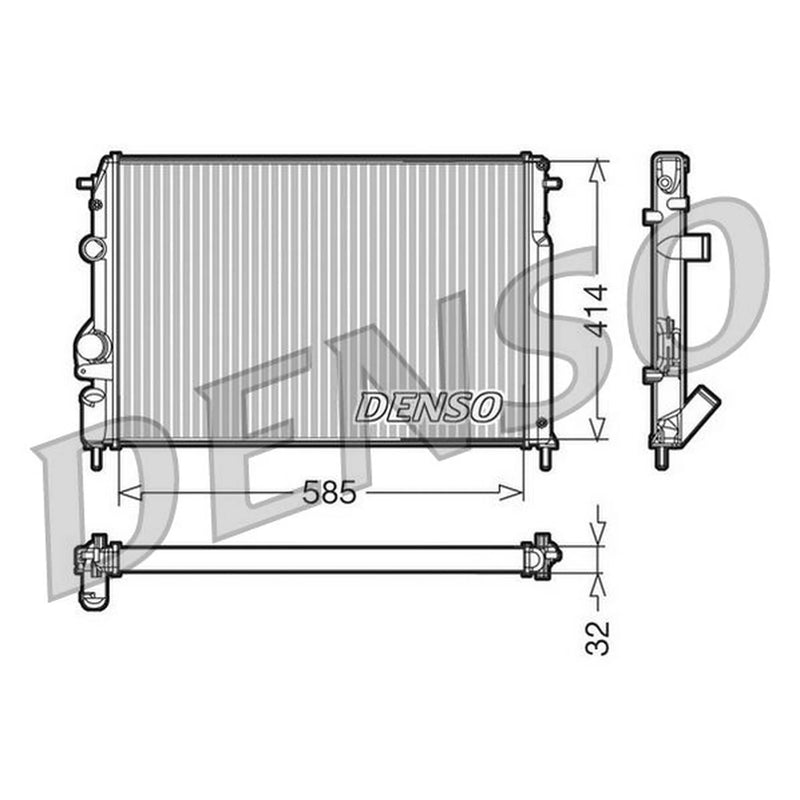 Denso Engine Radiator DRM23110