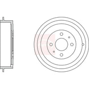 Apec Brake Drum Assembly Rear DRM9157