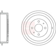 Apec Brake Drum Assembly Rear DRM9157