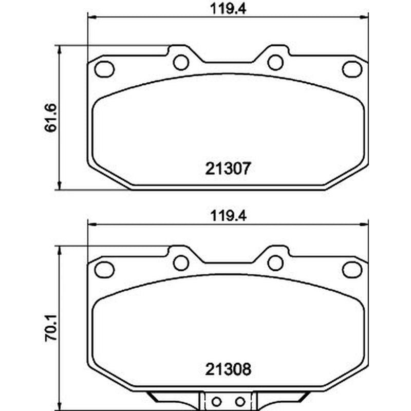Mintex Front Brake Pad Set MDB1416