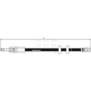 Apec Brake Hydraulic Hose Line Front HOS3810