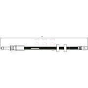 Apec Brake Hydraulic Hose Line Front HOS3810