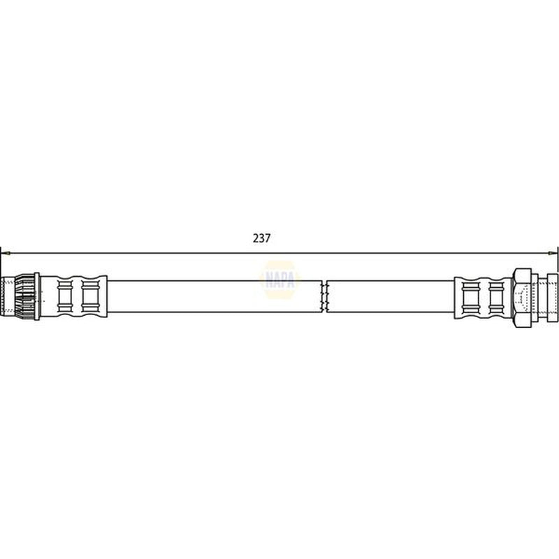 NAPA Brake Hydraulic Hose Line Rear NBH1171