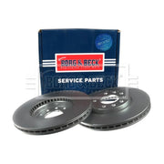 Borg & Beck 2 x Vented Front Brake Discs BBD4318
