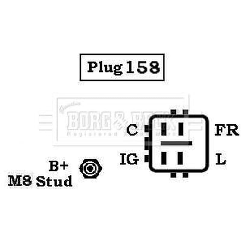 Borg & Beck Car Alternator 12V BBA3009