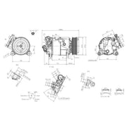 Hella Air Conditioning Compressor 8FK 366 201-871