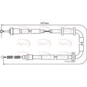 Apec Handbrake Cable Right Rear CAB1065