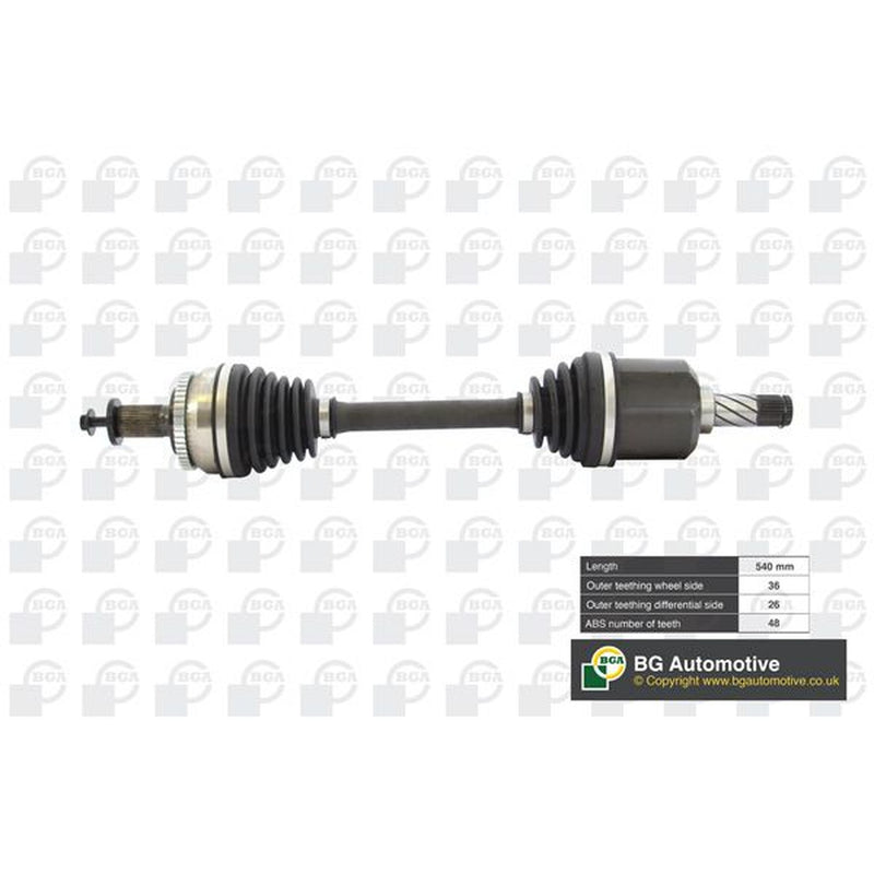BGA CV Drive Shaft Driveshaft Front Left DS9706LA