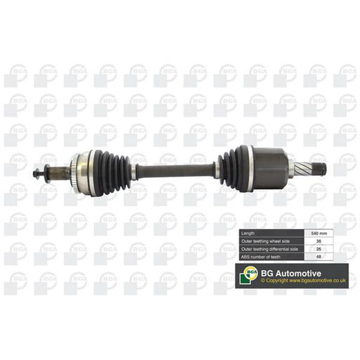 BGA CV Drive Shaft Driveshaft Front Left DS9706LA