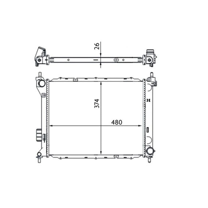 Mahle Engine Radiator CR 1695 000S